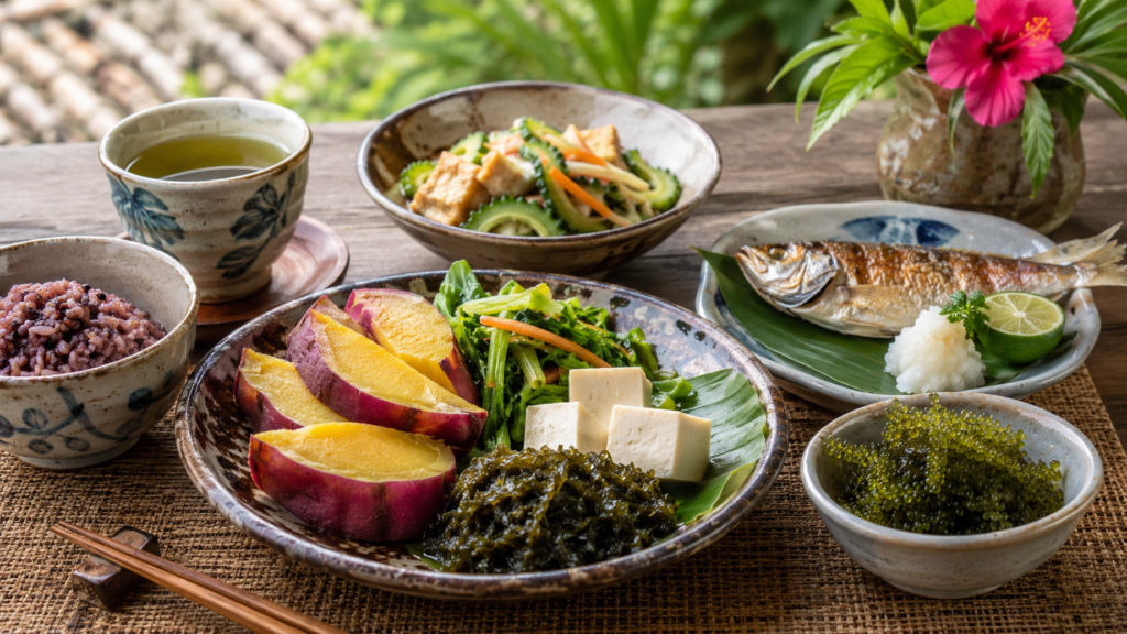 Okinawan diet longevity foods